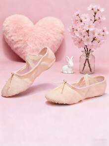 High-Quality Children's Professional Ballet Shoes, Simple And Stylish, Soft Sole And Comfortable, Suitable For Dance Competitions, Performances, Yoga - Pink - View 3