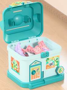 1 Set Dinosaur Style Password Key Piggy Bank, Cartoon Style, Multiple Styles, Multiple Colors Piggy Bank, Password Box, Piggy Bank, Party Gift, Birthday Gift - Multicolor - View 4