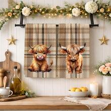 2/4/6/8 Pcs Dish Towel Set, Plaid Pattern Print, Super Absorbent Microfiber Modern Cloth, Cooking And Baking Tea Towel, Dishcloth, Cleaning Towel, Hand Towel, Soft And Highly Absorbent, Kitchen Decor, Gift For Neighbor, Mom, Birthday, Housewarming For Friends, Kitchen Essentials, Daily Necessities - Multicolor - View 6