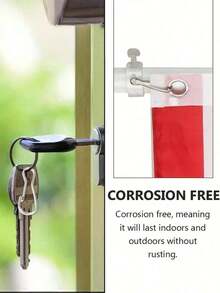 10pcs Mini Transparent Adhesive Hooks, Seamless Hanging Flag Hooks For Valentine's Day Party, Wall Storage Hooks, Party Decor Accessories, DIY Home Decor Hanging Hooks, Ceiling Hooks - White - View 9