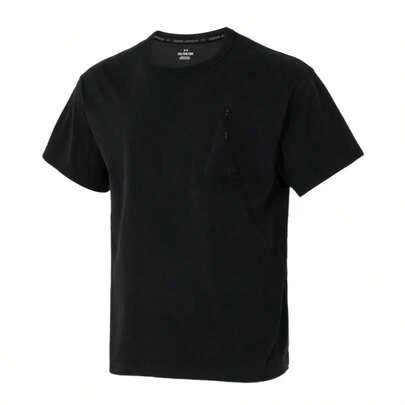 Under Armour 男女通用柔软短袖T恤，亚太区M码都市OD口袋T恤，简约休闲户外旅行短袖T恤 1387986-001