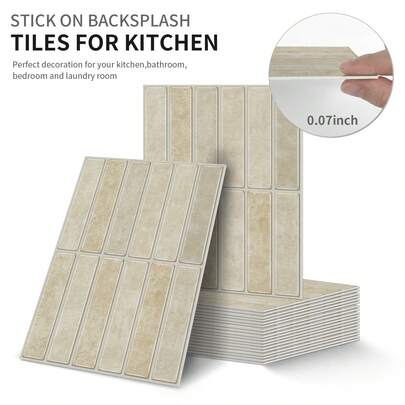 Pegatinas autoadhesivas para azulejos, calcomanías autoadhesivas para azulejos para decoración de salpicaduras de cocina y baño, decoración de dormitorio