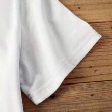 Camiseta de Manga Curta com Estampa Dupla Face Estilo Casual Estampa MARGARITA Gola Redonda - Branco - Visão 3