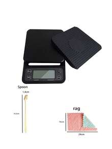 3kg Balanza digital para alimentos, medición de alta precisión, panel de pantalla LED, con conversión de unidades, temporizador y función de tara, adecuada para cocina, granos de café, cocina (baterías no incluidas) - Multicolor - Ver 12