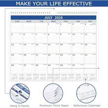 2026 Calendar - 2026 Wall Calendar From Jan. 2026 - Dec.2026, Wall Calendars 14.8'' X 11.5'', Calendars 2026 With Julian Date, Thick Paper - / - 查看 3
