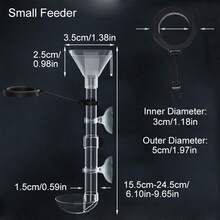 Acrylic Aquarium Fish Feeder Transparent Tube Telescopic Multifunctional Fish Tank Food Dispenser With Feeding Ring - Aquarium Accessories Mounting - View 14