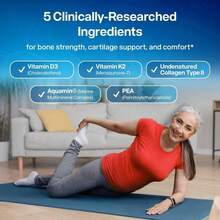 SciatiEase SciatiComfort Spine And Disc Support Supplement Sciatic Nerve Support Supplement - VIT D3 K2, Aquamin, Calcium, Magnesium, Type Collagen, Pea (Collagen) - 30 Day Supply-HHYD-HHYD - 1 - 查看 3