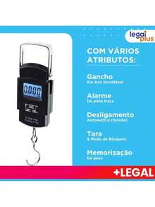 Portable 50kg Digital Handheld Scale - Precision - Luggage, Suitcase, Large - Fishing, Bag, Travel, Camping - 黑色 - 查看 4