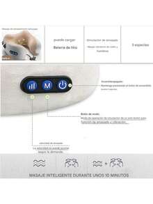 asajeador Electrico Cuello Cervical Relax Descontracturante - Blanco - Ver 5