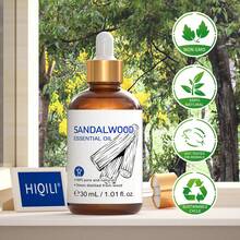 HIQILI 薰衣草玫瑰茉莉精油 30mL/1.01 Fl.Oz. 純淨尤加利茶樹廣藿香油，適用於皮膚與頭髮護理、按摩、身體放鬆、沐浴，亦可用於 DIY 蠟燭與手工皂製作、擴香機、空氣淨化器，適合酒店、臥室、居家香氛禮品 - 多種香味 - 查看 32