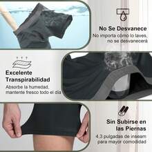 ¡RecomendadoBoxer Hombre 7 Piezas Calzones de Hombre Transpirable Bambú Rayón Ropa Interior Hombre con Pouch Boxers de Elasticidad¡Top de Temporada - 1 Negro/1 Gris Oscuro/1 Gris Claro/1 Azul Marino/1 Azul/1 Rojo/1 Amarillo - Ver 7