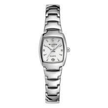 WLISTH 时尚简约石英情侣表，方形表盘，带夜光、防水表带、日历和气质功能，男女皆宜。 - 銀色 - 查看 6