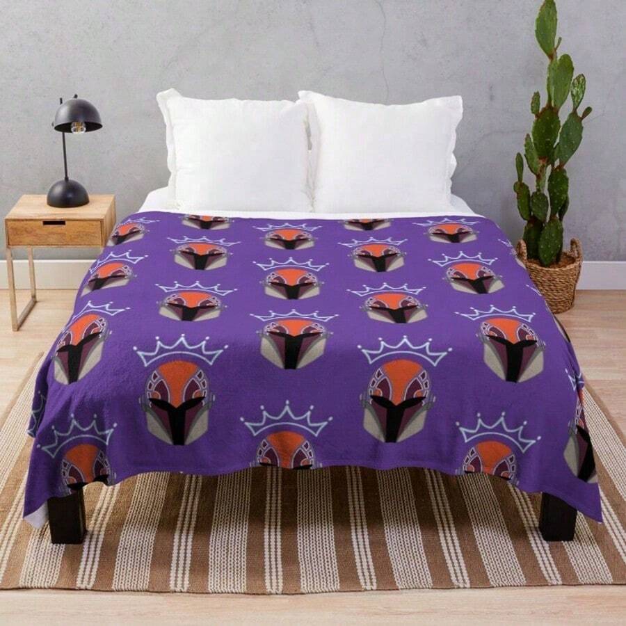 Queen Sabine Wren Themed Flannel Throw Blanket Super Soft Cozy 50x60 Inches For Couch Bed Decor, Perfect Gift For Mandalorian Fans And Rebels Series Lovers (1) - 主圖顏色 - 查看 1