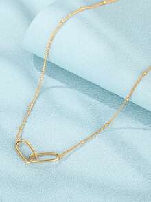 1 件 925 纯银链式吊坠项链 家庭项链 姐妹回形针项链 母亲节圣诞节礼物 - 項鍊 - 查看 5