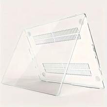 1pc Transparent Slim Laptop Protective Case, Minimalist Lightweight Durable Cover Suitable For MacBook Air Pro 13.3" 13.6" 14.2" 15.3" 16.2" Inch - Clear - View 1