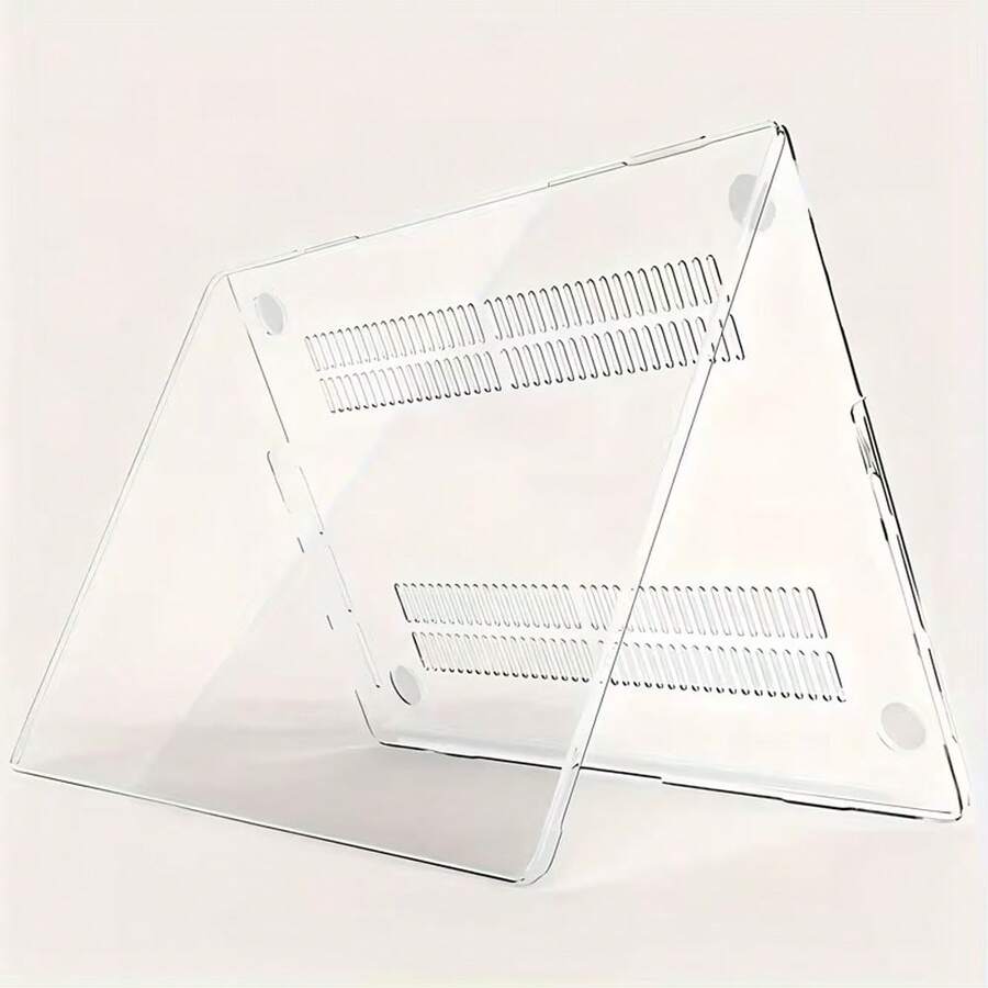 1pc Transparent Slim Laptop Protective Case, Minimalist Lightweight Durable Cover Suitable For MacBook Air Pro 13.3" 13.6" 14.2" 15.3" 16.2" Inch - Clear - View 1