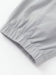 Balabala Kids Jogger Pants, Boys & Girls, Lightweight Fabric, Elastic Cuff Summer Pants 2026 - Gray - View 6