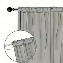 1件欧式蕾丝刺绣半透明窗帘，白色刺绣薄纱窗帘，适用于客厅、卧室、餐厅、阳台 - 彩色 - 查看 9