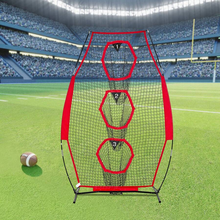 Accessoires de rugby - 8 x 4 Zoll, 3 Löcher, Rot - Voir 1