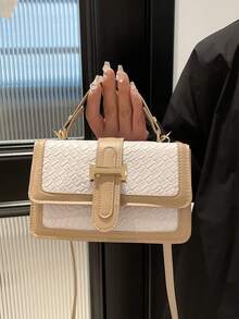 小巧精致、优雅时尚的女士手提包或斜挎包。2026新款——百搭现代风格包袋。 - 白色 - 查看 4