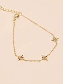 FOREVER QUEEN 1条925纯银女士星形链手链，六边形星形手链礼品 - 手鍊 - 查看 6