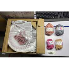 48/40/22针手摇编织机 - 粉色塑料DIY手工工具，符合人体工程学的手柄设计，无需用电，适合初学者和进阶编织者，便携式，适合家庭、旅行，编织配件，手工工具，时尚手工机，高品质手工工具（含随机颜色毛线） - 彩色 - 查看 12