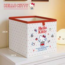 Sanrio Official Hello Kitty Cartoon Foldable Storage Box, Cute Children's Clothing Organizer - A - View 6
