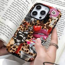 Western Leopard Phone Case, Cherries Skull Horseshoe Vinyl Treaty Oak Revival With Country Rock Vibes, Play Now Aesthetic Gift,  17 16 15 14 13 12 11 Pro Max Plus X, Galaxy S25 S24 S23 S22 S21 Ultra - 款式 6(1 件) - 查看 5