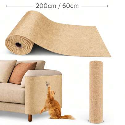 Carpete Autoadesivo Protetor Arranhador de Gatos para Sofás Paredes Estofados Multifuncional