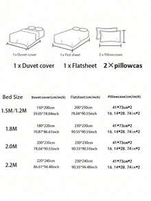 4件套灰红格子图案床上用品套装（1个被套、2个枕套、1个床单），优雅无填充款式，亲肤舒适，适用于单人/双人床，四季皆宜。 - 灰色 - 查看 6
