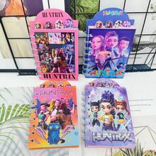1/4 K-POP Fan Style Cartoon Coil Notebook - Cute Anime Character Pattern, Portable 80 Pages Pocket Book - Multicolor - View 6