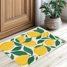 1pc Lemon Pattern Doormat, Practical Welcome Mat Suitable For Outdoor, Indoor Entrance, Bedside, Bathroom Use, Small Rug For All Seasons Spring, Summer, Autumn, Winter, Home Decor, Holiday Decoration - Multicolor - View 12