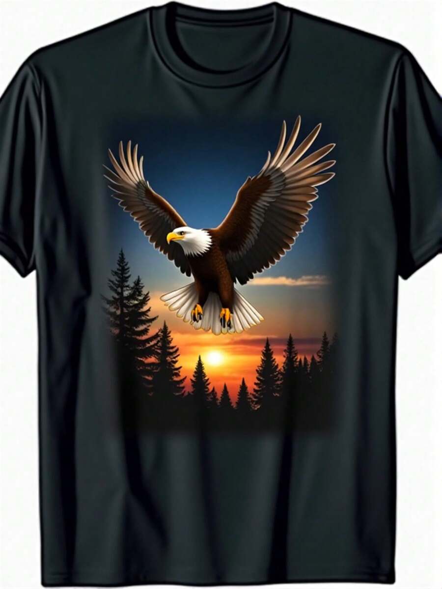 Men Outdoor Tees & Tanks - Black - View 1