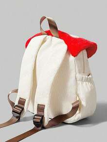 Cute Kawaii Mushroom Shaped Backpack Crossbody Bags Purse For Women  Cartoon Travel Versatile Shoulder Handbag Stars Cute Aesthetic Backpack College Laptop Backpack Casual Travel Daypack For Teens Renaissance Mushroom Backpack Lightweight Drawstring Canvas Bag Ren Faire Larp Accessories(Red Circle) - 彩色 - 查看 9