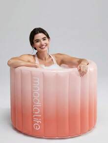 1pc Adult Portable Inflatable Bathtub With Foot Pump - Convenient Inflation And Drainage, Ideal For Home Spa, Hot/Cold Water Bathing, Foldable For Storage - Perfect Gift; Essential Bathroom Item - Multicolor - View 14