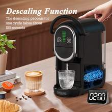 CAFELFFE 6-In-1 Capsule Coffee Machine|20 BAR|Hot & Cold Brewing|Compatible With D*|N*|K* Capsules|ESE|Ground Coffee|Tea|Automatic Pressure Release|Electromagnetic Valve|Visual LCD Panel|7-Level Water Adjustment|600ml Removable Water Tank - Black - View 11