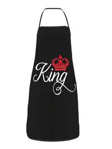 1pc, 80*60cm/31.5*23.6in Minimalist Style Letter Phrase Print Thick Waterproof Apron, Fashionable Household Chores Kitchen Home Outfit, Kitchen Supplies, Restaurant, Kitchen Tools, Chef Apron - Black and White Aprons for Couples - View 15