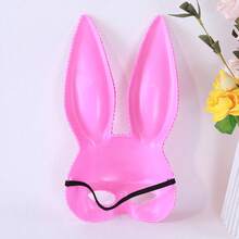Neue Hasenmasken als Schminkaccessoires für Partys, Halloween und Abschlussbälle - Rosa Kaninchen mit vollen Diamanten 1 - Übersicht 5