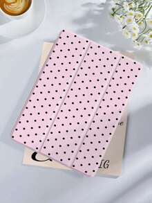 Polka Dot & Minimalist Pattern Tablet Protective Case, Compatible With  9.7/10.2/10.5/10.9/12.9/Pro 11 (10th Gen), Galaxy Tab S6 Lite 10.4", Kindle Paperwhite 12th Gen (2024), Kindle 11th Gen (2022), Offers Soft Shock-Proof Protection, Supports Smart Stand/Auto Wake/Sleep Function - Nhiều màu-1 - Xem 2