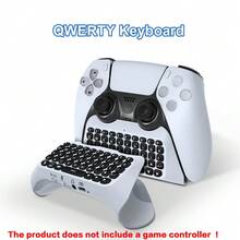 iplay Wireless Controller Keyboard For P5/P5 Pro, Bluetooth 3.0 Mini Portable Game Pad With Chat Board, Built-In Speaker And 3.5mm Audio Jack For P5/P5 Pro Voice Chat And Game Live Chat - 500mAh (White) - White - View 2