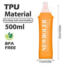 150毫升/250毫升/500毫升可折叠TPU软水壶，户外运动便携水袋，适用于跑步和露营 - 彩色 - 查看 19