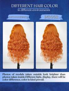 Ginger #350 Lace Front Wig - 13x4 200% Density Wavy Lace Front Wig, Pre-Plucked With Baby Hair, HD Lace Women's Wig (26 Inches, 13x4 Wavy Lace Front) - S350 - View 9