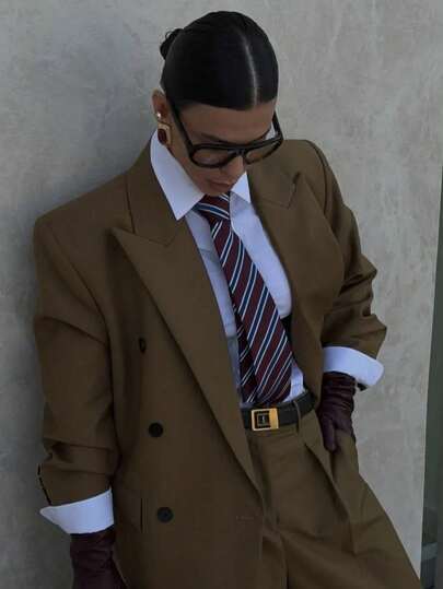 1 pieza Corbata clásica a rayas de uniforme escolar para mujer, a cuadros británicos, accesorio para fiesta de cosplay