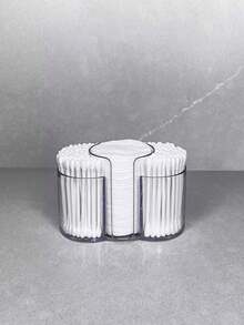 浴室梳妆棉签收纳架，三合一，浴室湿巾和化妆垫收纳架，梳妆棉签、化妆垫和牙线收纳架。 - 彩色 - 查看 2