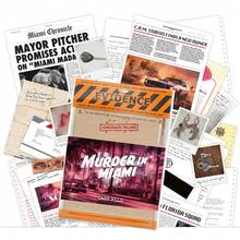 Unsolved Mystery Game - Cold Case Investigation Detective Clues/Evidence - Crack The Crime - Suitable For Individual, Couple Date And Party - Miami Tabletop Game - Multicolor - View 3