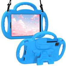 儿童平板电脑高防护减震手柄支架肩带保护套 - 藍色 - 查看 3