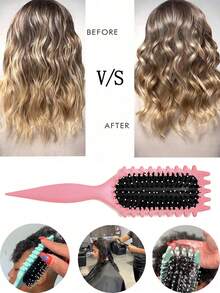 2026 欧洲+英国专业卷发梳，打造完美卷发、波浪和螺旋卷，告别毛躁，顺滑易造型，沙龙级效果 - 捲髮梳 - 查看 6