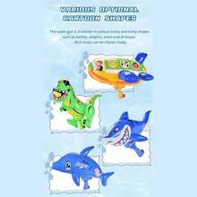 ¡RecomendadoGenérico Pistola de Agua con Globo, Martillo Inflable Grande Plegable en Forma de dirigible para Fiesta en la Piscina¡Top de Temporada - 1 - Ver 4