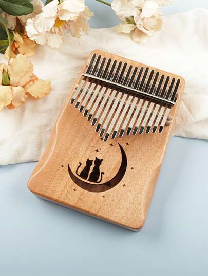 OUMINGYQ 17/21键卡林巴拇指琴，混合颜色音符 - 便携式手指琴，适合初学者，附赠说明书和乐谱