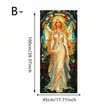 1/4 miếng dán kính mờ hình các sinh vật và thực vật thần thoại nhiều màu sắc, màng dán tĩnh điện PVC có thể tái sử dụng, thích hợp cho phòng tắm, phòng ngủ, phòng khách và trang trí nhà cửa. - Nhãn dán kính mờ - Xem 8